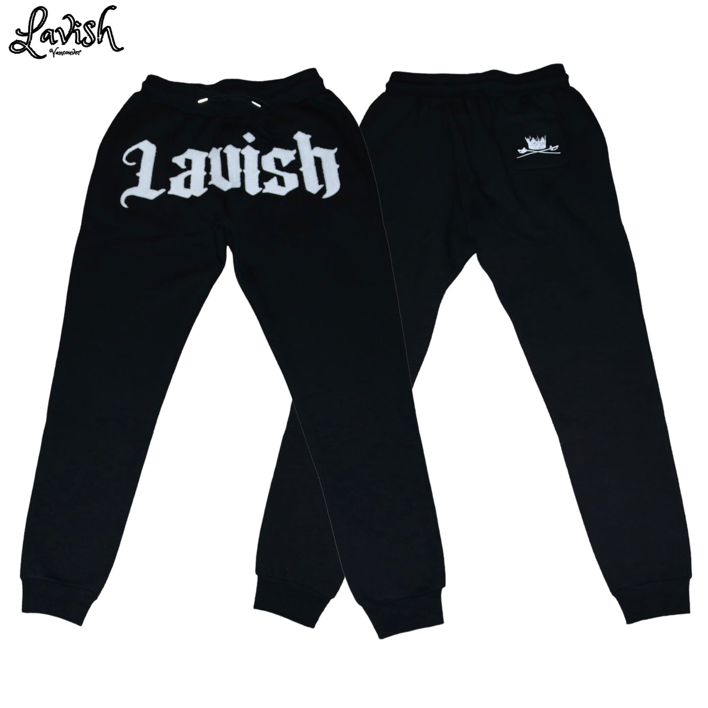 Lavish “Black Embroidered Jogger Pant”